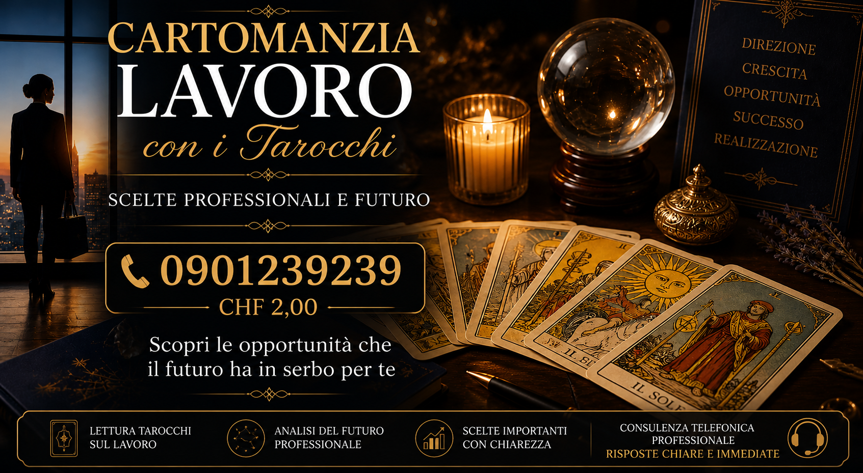 Sibille e tarocchi per risposte su lavoro