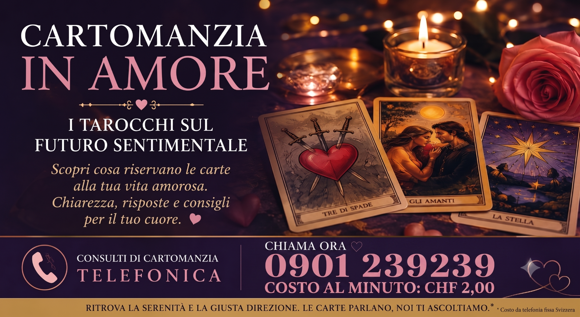 Lettura dei tarocchi per comprendere le dinamiche sentimentali