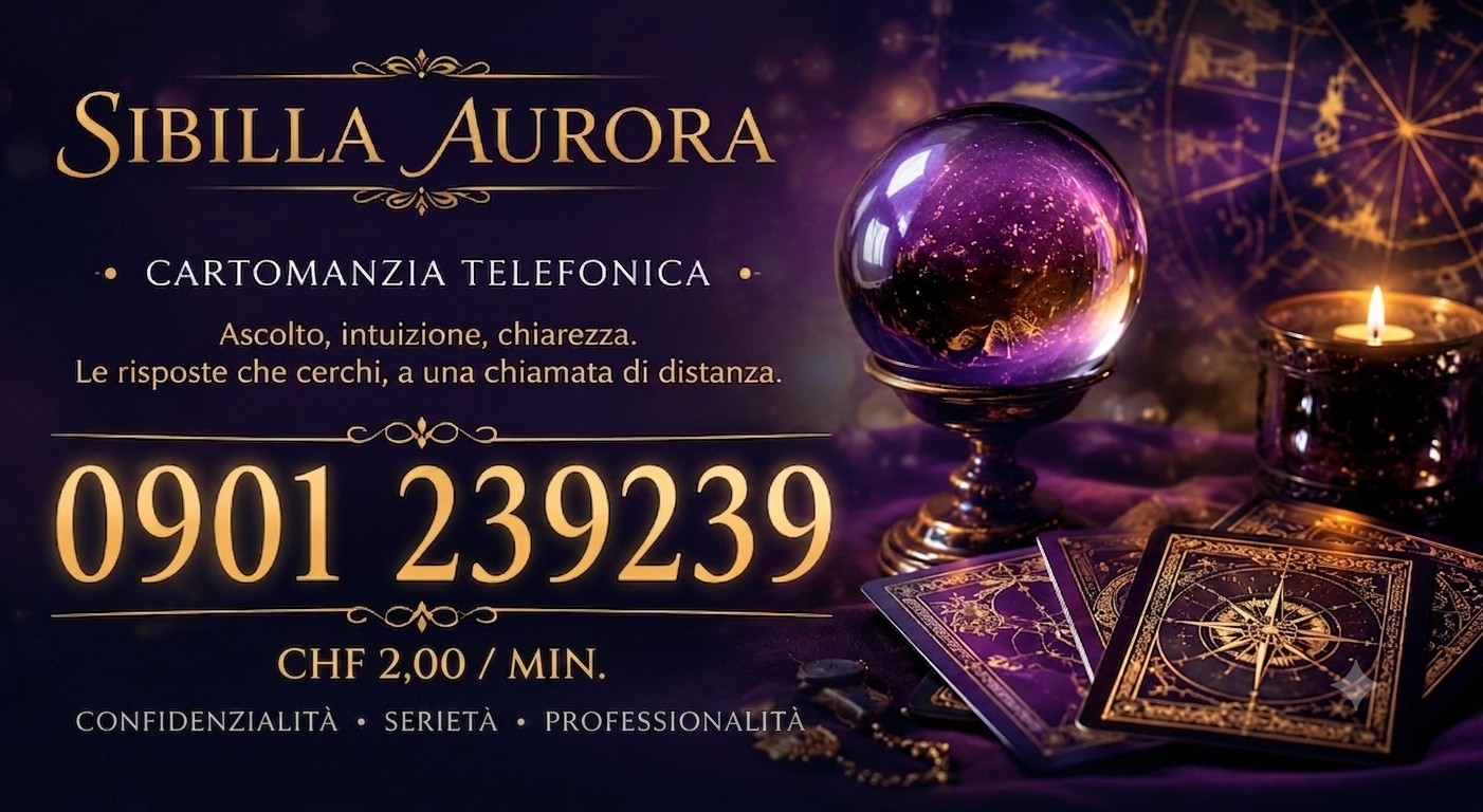 Promozione cartomanzia telefonica Sibilla Aurora con numero 0901 239239